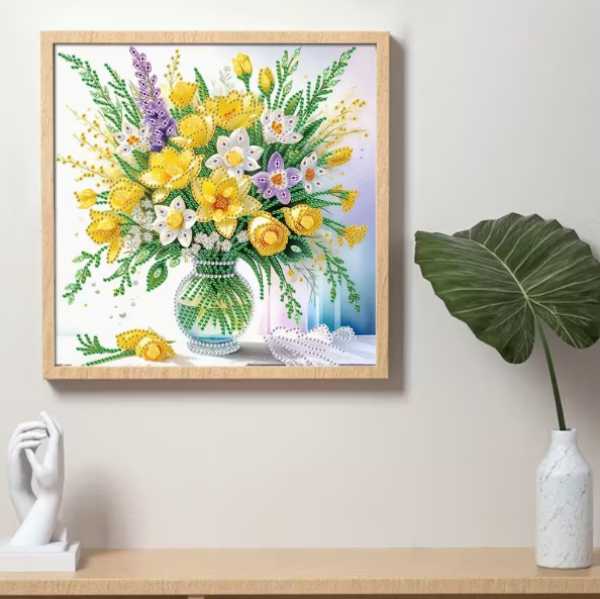 Diamond Painting Blumenstrauss Narzissen